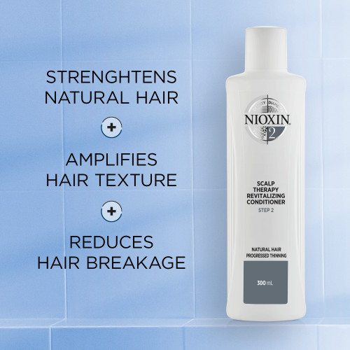 Nioxin SYS2 Scalp Therapy Revitalizing Conditioner Kondicionierius natūraliems, stipriai retėjantiems plaukams 300ml