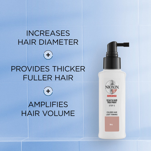 Nioxin SYS3 Scalp & Hair Treatment Plaukų priežiūros priemonė dažytiems, nestipriai retėjantiems plaukams 100ml