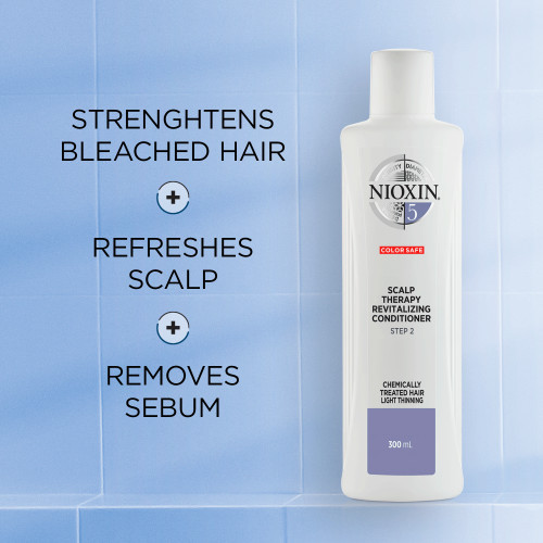 Nioxin SYS5 Scalp Therapy Revitalizing Conditioner Kondicionierius chemiškai paveiktiems, nestipriai retėjantiems plaukams 300ml