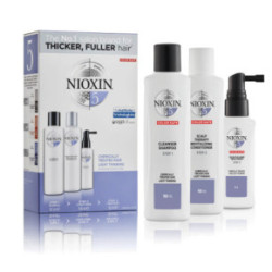 Nioxin SYS5 Care System Trial Kit Plaukų priežiūros rinkinys chemiškai paveiktiems, nestipriai retėjantiems plaukams Small
