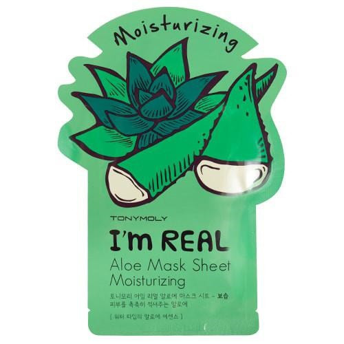 TONYMOLY I'm Real Aloe Sheet Mask Drėkinanti veido kaukė 21ml