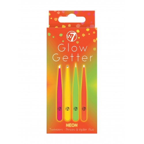 W7 cosmetics Glow Getter Neon Tweezer Kit Pincetų rinkinys Rinkinys