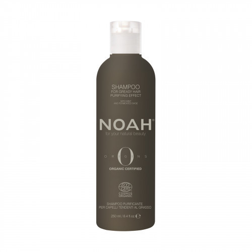 Noah Origins Purifying Shampoo For Greasy Hair Valomasis šampūnas besiriebaluojantiems plaukams 250ml