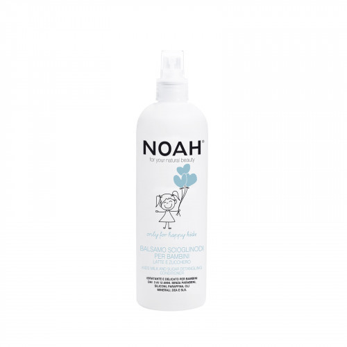 Noah Kids Spray Conditioner Vaikiškas balzamas plaukams su pienu ir cukrumi 250ml