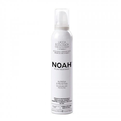 Noah 5.10 Ecological Hairspray With Vitamin E Maitinantis plaukų lakas su argano aliejumi ir vitaminu E 250ml