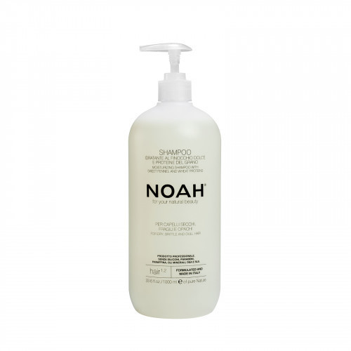 Noah Moisturizing Shampoo With Sweet Fennel And Wheat Protein Šampūnas sausiems plaukams 250ml