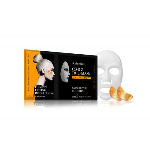 OMG Duo Mask Gold Therapy Veido priežiūros priemonių rinkinys Rinkinys