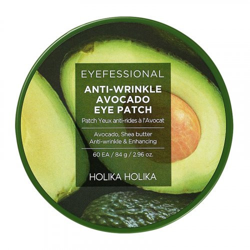 Holika Holika Eyefessional Anti-Wrinkle Avocado Eye Patch Priešraukšliniai paakių padeliai 60 vnt.