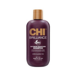 CHI Deep Brilliance Optimum Moisture Shampoo Drėkinamasis šampūnas su alyvuogių ir Monoi aliejais 355ml