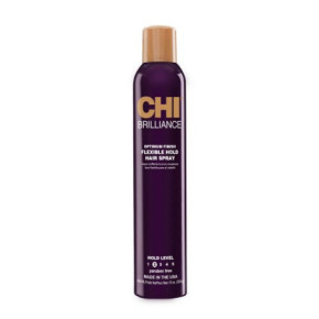 CHI Deep Brilliance Flexible Hold Hair Spray Lanksčios fiksacijos plaukų lakas su alyvuogių ir Monoi aliejais 284g