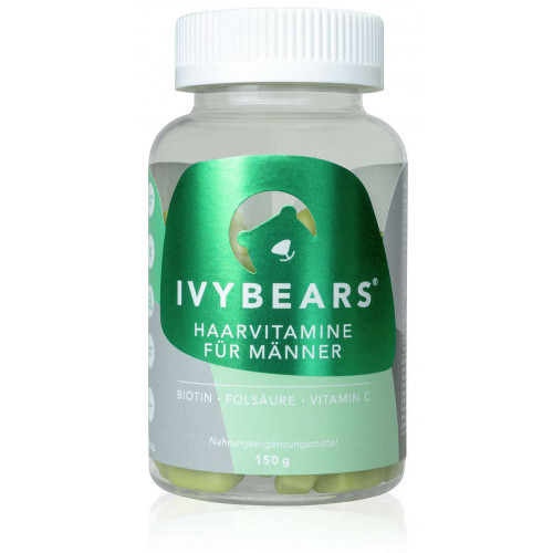 Ivybears Hair vitamins for men plaukų augimą skatinantis maisto papildas vyrams 1 Mėnesiui