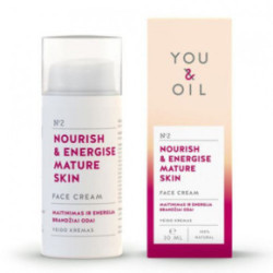 You&Oil Nourish & Energise Mature Skin Face Cream Veido kremas brandžiai odai 30ml