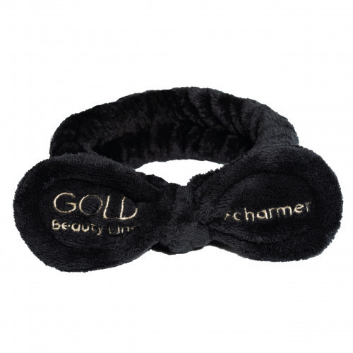 Gold Beauty Line Charmer Hair Band Plaukų juosta Black