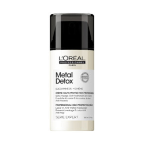 L'Oréal Professionnel Metal Detox Anti-Metal High Protection Leave In Cream Apsauginis nenuplaunamas plaukų kremas 100ml