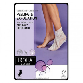IROHA Exfoliating Lavender Foot Socks Profesionali kaukė pėdoms su levandomis 1 vnt.