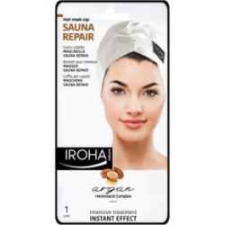 IROHA Sauna Repair Kaukė - kepurėlė plaukams su Argano aliejumi 1 vnt.