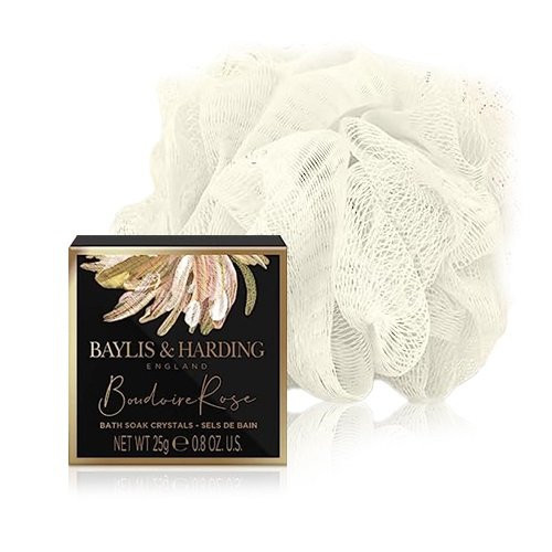 Baylis & Harding Bath Sponge & Salt Set Vonios kempinės ir druskos rinkinys Sweet Mandarin & Grapefrut 