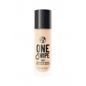 W7 cosmetics One Swipe 2-In-1 Foundation & Concealer Makiažo pagrindas ir maskuoklis 35ml