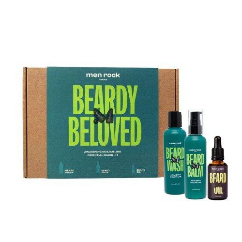 Men Rock Beardy Beloved Awakening Sicilian Lime Beard Kit Barzdos priežiūros rinkinys 1vnt.