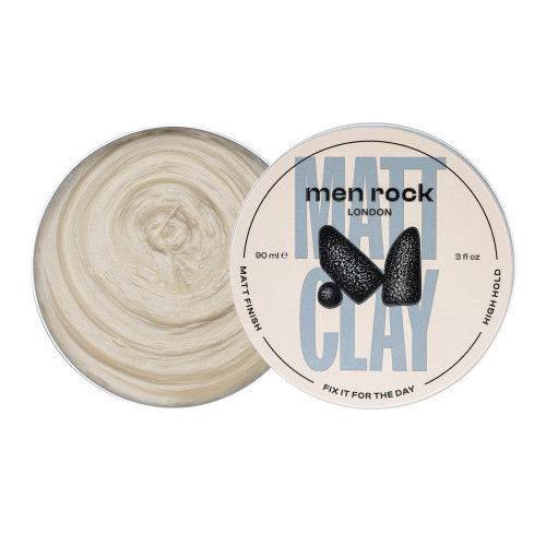 Men Rock Matt Clay Matinis plaukų modeliavimo molis 30ml