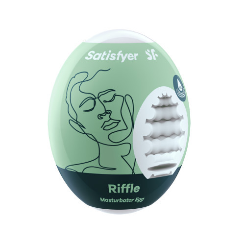 Satisfyer Masturbator Egg - Riffle Vienkartinis masturbatorius 1vnt.