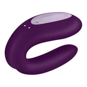 Satisfyer Double Joy Partner Vibrator Porų vibratorius Purple