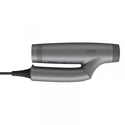OSOM Professional Folding hairdryer Sulankstomas plaukų džiovintuvas su jonų technologija Black