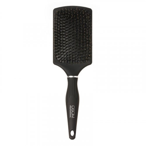 OSOM Professional Square Hairbrush Kvadratinis šepetys plaukams su šerno šereliais ir nailono spygliukais Black