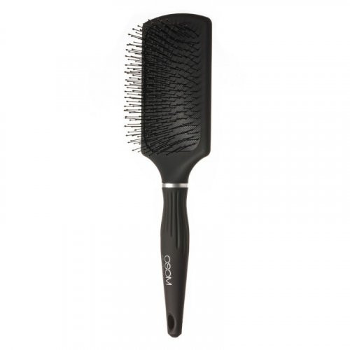 OSOM Professional Square Hairbrush Kvadratinis šepetys plaukams su nailono spygliukais Black