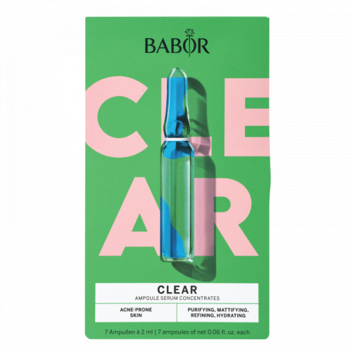 Babor Clear Ampoule Concentrate Priešuždegiminės ampulės probleminės odos priežiūrai 7x2ml