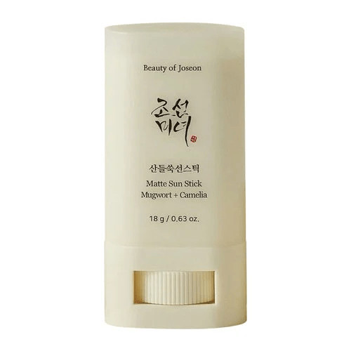 Beauty of Joseon Matte Sun Stick Mugwort + Camelia SPF50+ PA++++ Pieštukinė apsauga nuo saulės su kraujažole ir kamelija 18g