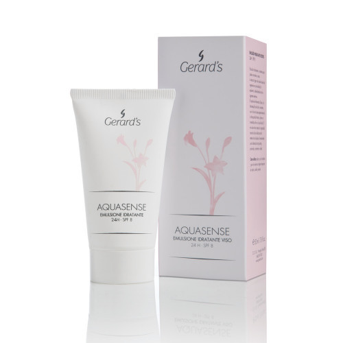 Gerard's Aquasense Moisturising Face Emulsion Drėkinamoji veido emulsija 24h-SPF8 50ml