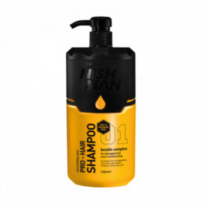 Nishman Pro-Hair Shampoo Plaukų šampūnas su keratinu, be parabenų ir druskų 1250ml