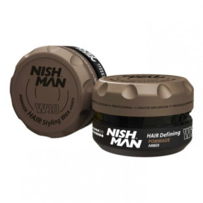 Nishman Hair Styling Pomade Amber W10 Vandens pagrindo pomada 100ml