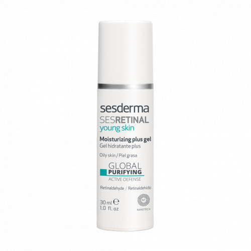 Sesderma Sesretinal Young Skin Moisturizing Plus Gel Gelis į aknę linkusiai odai 30ml