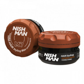 Nishman Flexible Fixing Hair Styling Wax Defining Paste M7 Plaukų formavimo vaškas 100ml