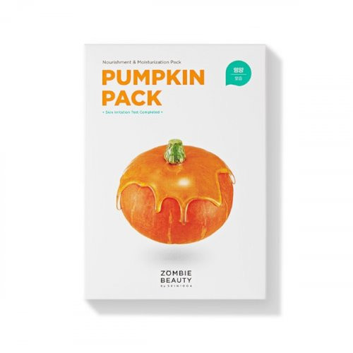 SKIN1004 Zombie Beauty Pumpkin Pack Face Gel Mask Veido gelio kaukių rinkinys 16x4g.