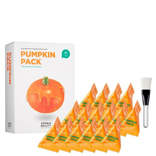 SKIN1004 Zombie Beauty Pumpkin Pack Face Gel Mask Veido gelio kaukių rinkinys 16x4g.