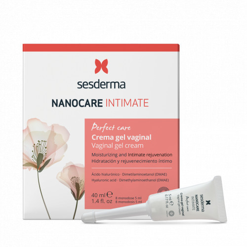 Sesderma Nanocare Intimate Vaginal Gel Cream Vaginalinis atstatomasis gelis 8x5ml