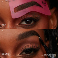 Nyx professional makeup Zero-to-Brow Eyebrow Stencils Antakių trafaretai Thick