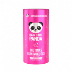 Hair Care Panda Food supplement Biotin Maisto papildas gražiems ir sveikiems plaukams su biotinu 60 guminukų
