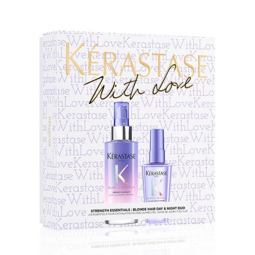 Kerastase Blond Absolu Serum & Oil Holiday Gift Set Plaukų priežiūros rinkinys šviesiems plaukams