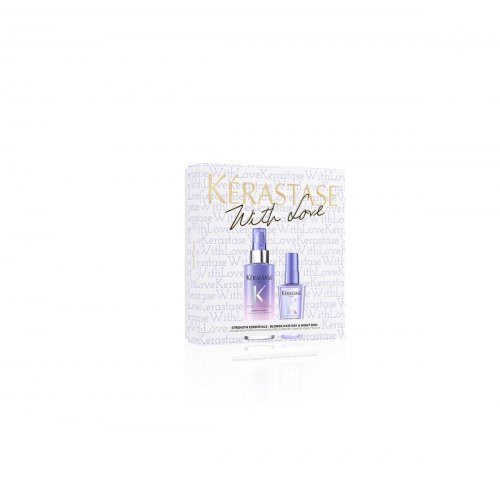 Kerastase Blond Absolu Serum & Oil Holiday Gift Set Plaukų priežiūros rinkinys šviesiems plaukams