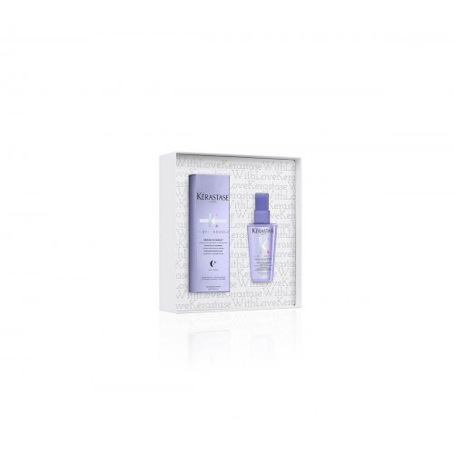 Kerastase Blond Absolu Serum & Oil Holiday Gift Set Plaukų priežiūros rinkinys šviesiems plaukams
