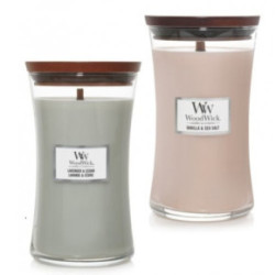 WoodWick Vanilla & Sea Salt + Lavender & Cedar Žvakių rinkinys