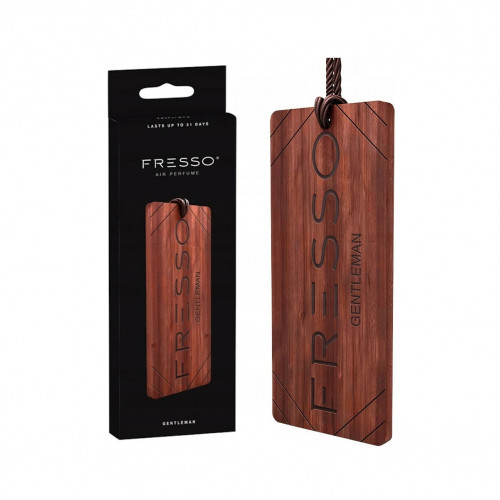 Fresso Wooden Pendant Car Air Freshener Kvapas automobiliui Gentleman