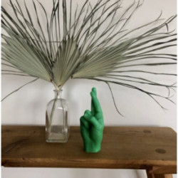 CandleHand Crossed Fingers Candle Žvakė Green