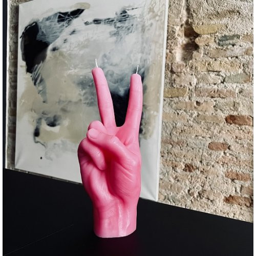 CandleHand Peace Candle Žvakė Pink