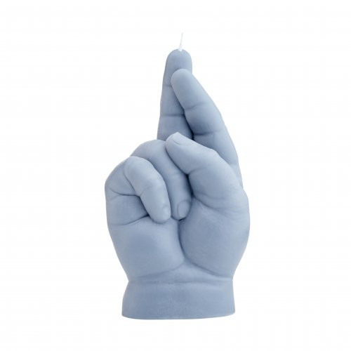 CandleHand Baby Crossed Fingers Candle Žvakė Pastel Blue