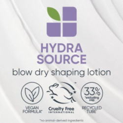 Biolage Hydra Source Blow Dry Hydrating Styling Lotion Nuo karščio saugantis drėkinamasis losjonas 150ml